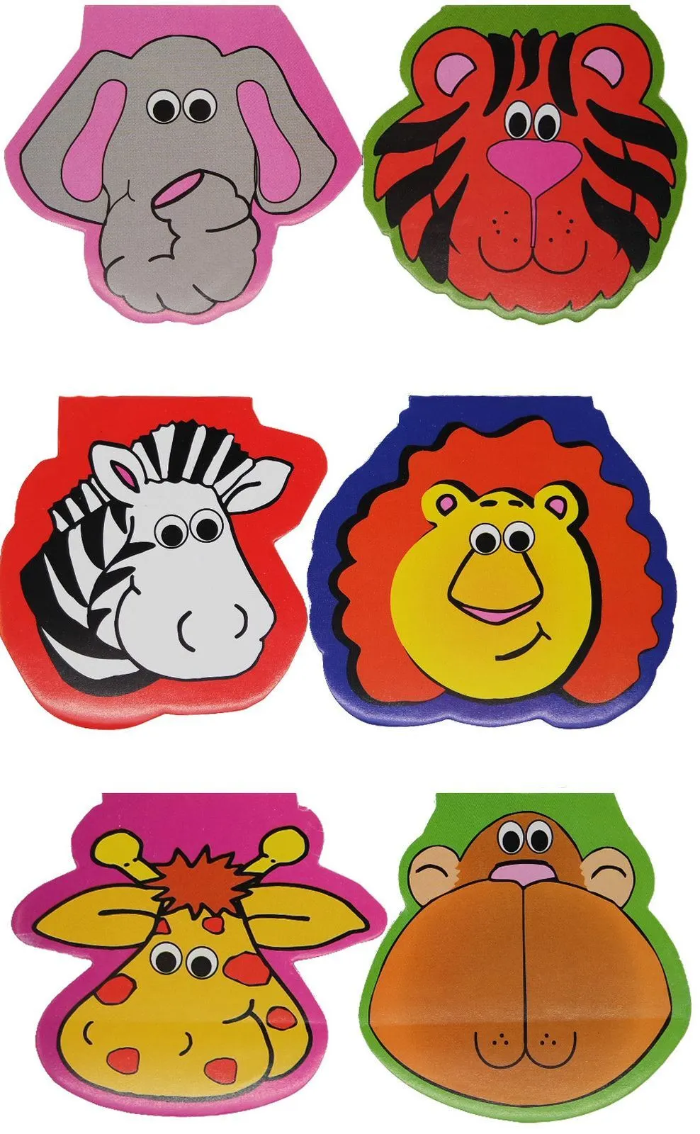 Unique 6 Animal Face Note Pads 1 Unique 6 Animal Face Note Pads