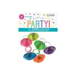 Unique Large Gem Rings 6 Pack