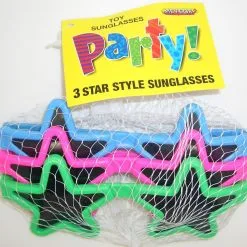 Unique 3 Star Style Sunglasses-Netbag