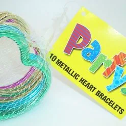 Unique 10 Met Heart Bracelets-Net Bag