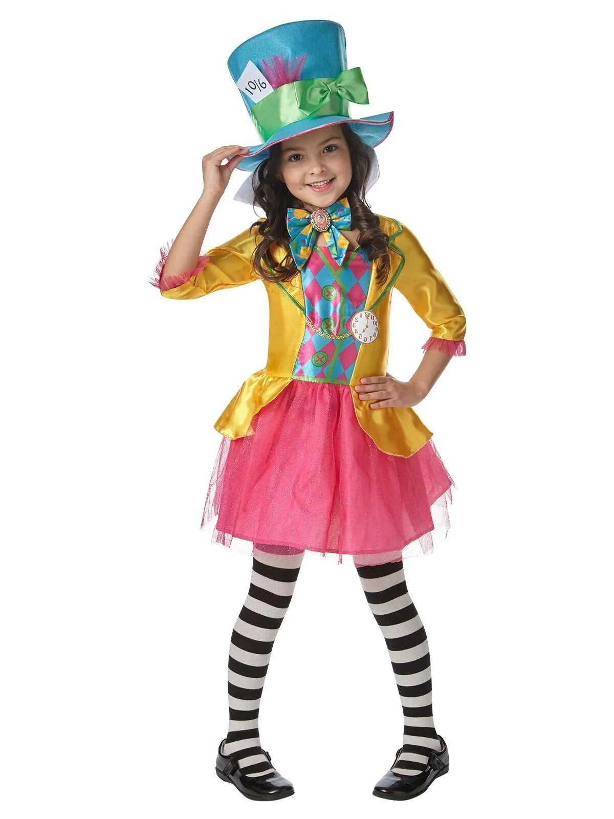 Rubies Mad Hatter Girls Deluxe Costume (Large Polybag) Small 1 Rubies Mad Hatter Girls Deluxe Costume (Large Polybag) Small