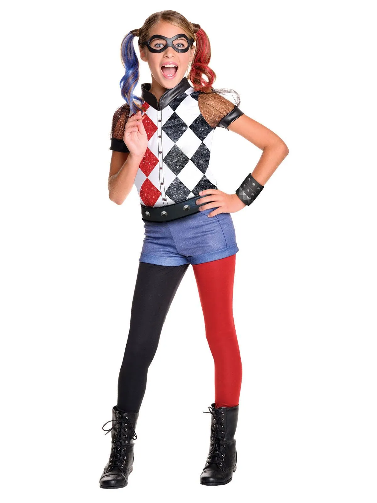 Rubies Harley Quinn Dcshg Deluxe - Size 3-5 1 Rubies Harley Quinn Dcshg Deluxe - Size 3-5
