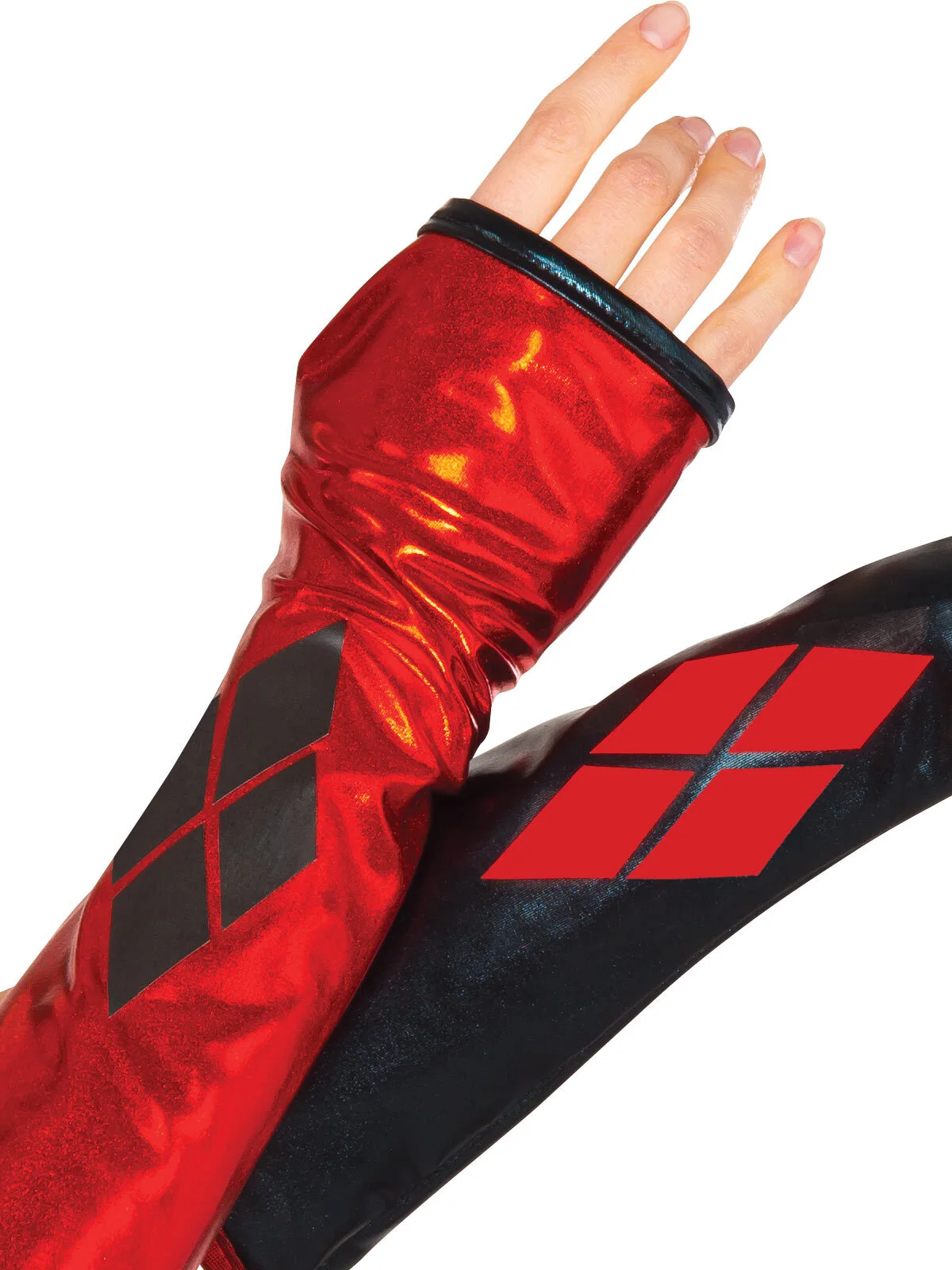 Rubies Harley Quinn Gauntlets Adult 2 Rubies Harley Quinn Gauntlets Adult - Image 2