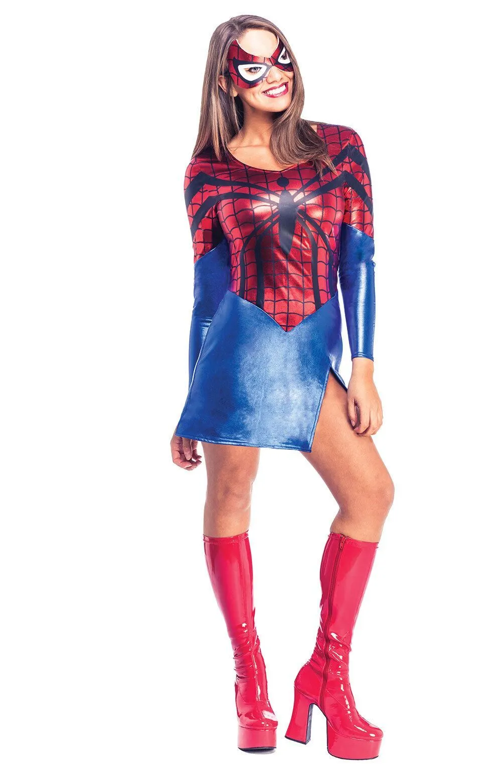 Rubies Spider-Girl Dress And Mask Adult Small 1 Rubies Spider-Girl Dress And Mask Adult Small