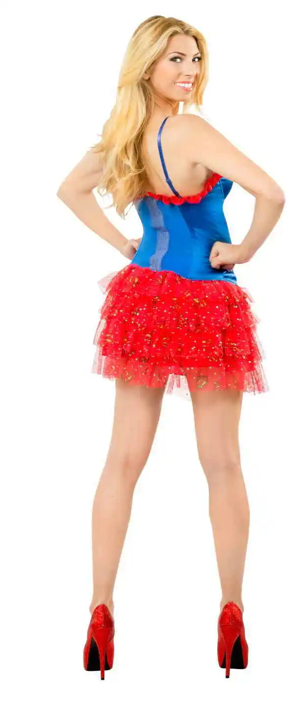 Rubies Supergirl Skirt With Sequins Teen Standard 1 Rubies Supergirl Skirt With Sequins Teen Standard